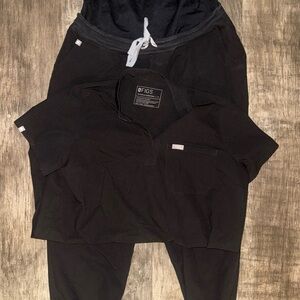 Maternity FIGS black scrubs
